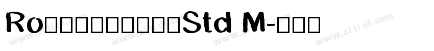 Roフローレン明朝がなStd M字体转换